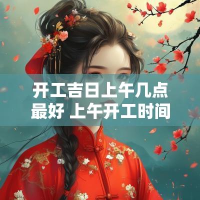 开工吉日上午几点最好 上午开工时间几点合适