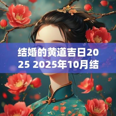 结婚的黄道吉日2025 2025年10月结婚黄道吉日