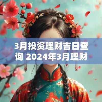 3月投资理财吉日查询 2025年3月理财吉日