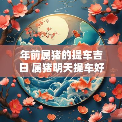 年前属猪的提车吉日 属猪明天提车好不好