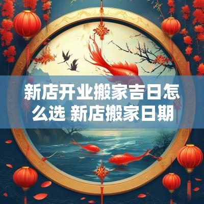 新店开业搬家吉日怎么选 新店搬家日期
