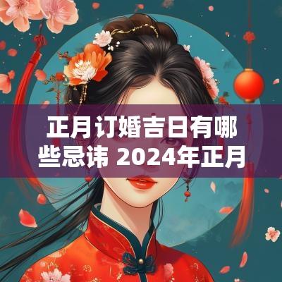 正月订婚吉日有哪些忌讳 2025年正月订婚吉日一览表