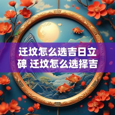 迁坟怎么选吉日立碑 迁坟怎么选择吉日