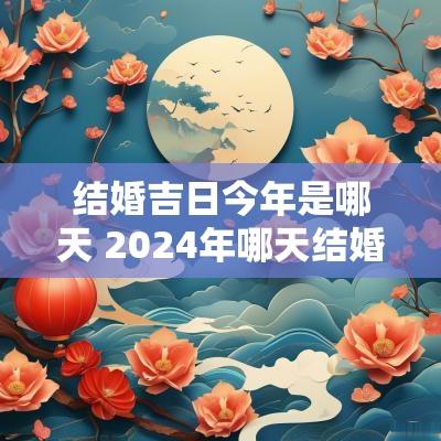 结婚吉日今年是哪天 2025年哪天结婚最适合