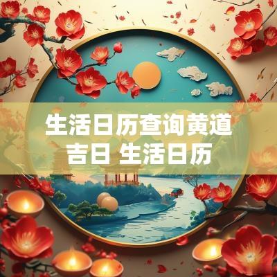 生活日历查询黄道吉日 生活日历