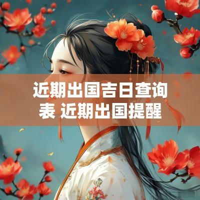 近期出国吉日查询表 近期出国提醒