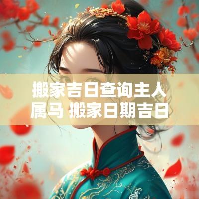 搬家吉日查询主人属马 搬家日期吉日查询表