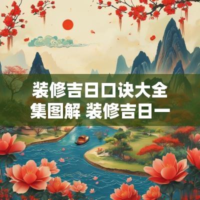 装修吉日口诀大全集图解 装修吉日一览表