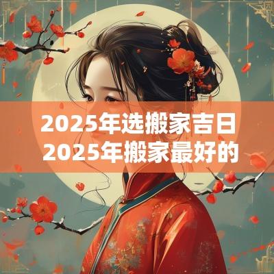 2025年选搬家吉日 2025年搬家最好的黄道吉日