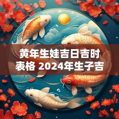 黄年生娃吉日吉时表格 2025年生子吉日吉时查询