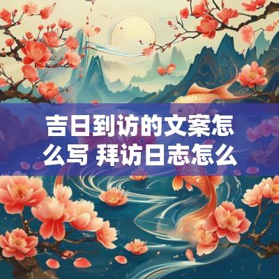 吉日到访的文案怎么写 拜访日志怎么写