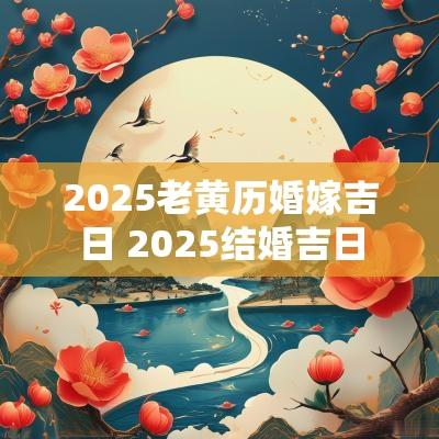 2025老黄历婚嫁吉日 2025结婚吉日