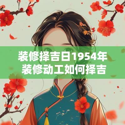 装修择吉日1954年 装修动工如何择吉日