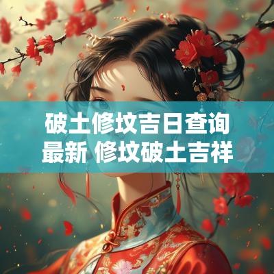 破土修坟吉日查询最新 修坟破土吉祥话