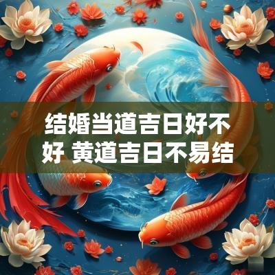 结婚当道吉日好不好 黄道吉日不易结婚真的不能结婚吗