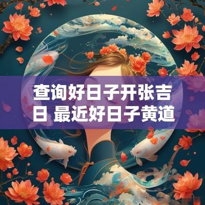 查询好日子开张吉日 最近好日子黄道吉日查询