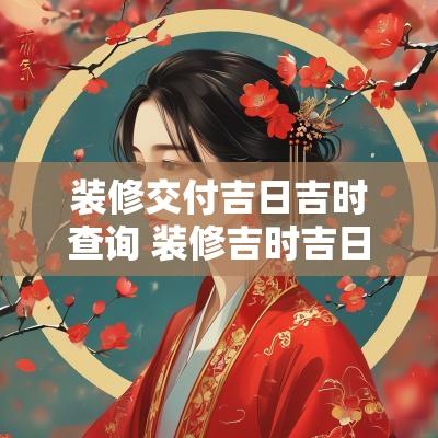 装修交付吉日吉时查询 装修吉时吉日查询老黄历