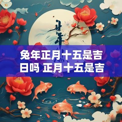 蛇年正月十五是吉日吗 正月十五是吉日吗