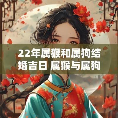 22年属猴和属狗结婚吉日 属猴与属狗结婚好吗