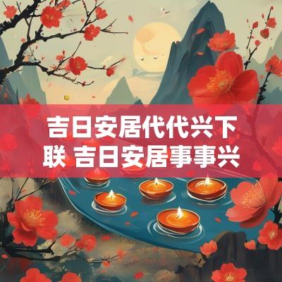吉日安居代代兴下联 吉日安居事事兴在那边