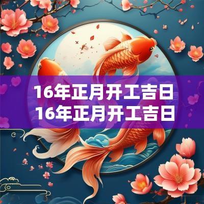 16年正月开工吉日 16年正月开工吉日是哪一天