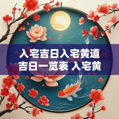 入宅吉日入宅黄道吉日一览表 入宅黄道吉日一览表