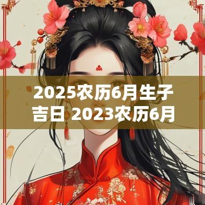 2025农历6月生子吉日 2025农历6月生子最佳吉日