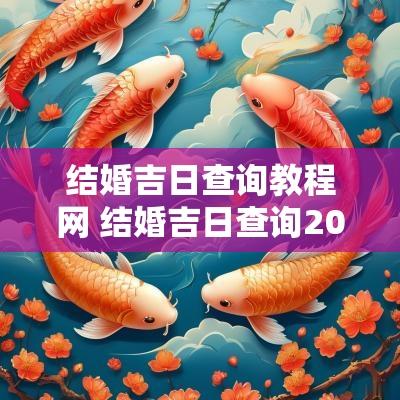 结婚吉日查询教程网 结婚吉日查询2025年