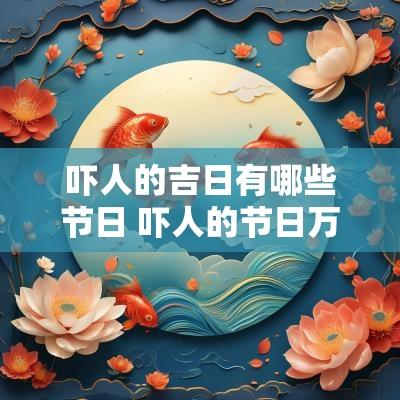 吓人的吉日有哪些节日 吓人的节日万圣节 吓人的吉日有哪些节日 吓人的节日万圣节