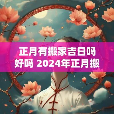 正月有搬家吉日吗好吗 2025年正月搬家的好日子有哪些