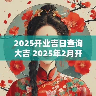 2025开业吉日查询大吉 2025年2月开业黄道吉日
