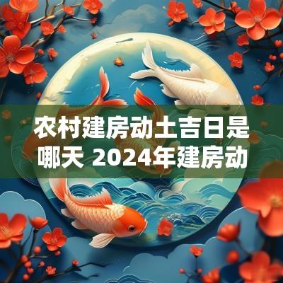 农村建房动土吉日是哪天 2025年建房动土吉日一览表