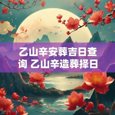 乙山辛安葬吉日查询 乙山辛造葬择日要论