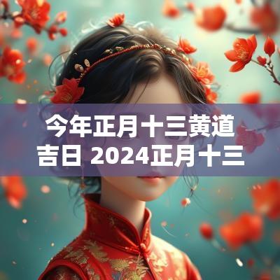 今年正月十三黄道吉日 2025正月十三是黄道吉日吗请问