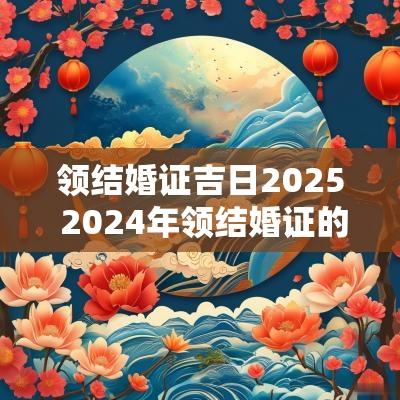 领结婚证吉日2025 2025年领结婚证的黄道吉日查询