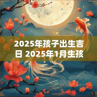 2025年孩子出生吉日 2025年1月生孩子黄道吉日
