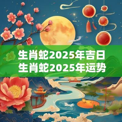 生肖蛇2025年吉日 生肖蛇2025年运势及运程详解