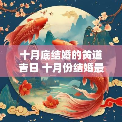 十月底结婚的黄道吉日 十月份结婚最佳日子