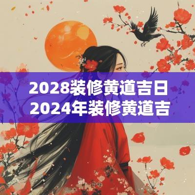 2028装修黄道吉日 2025年装修黄道吉日