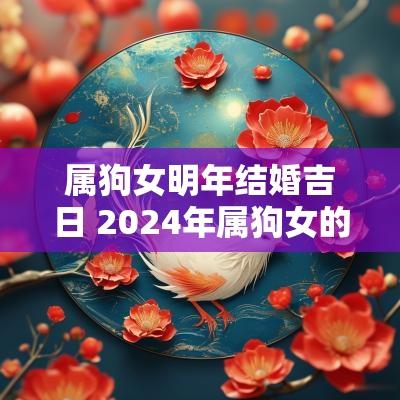 属狗女明年结婚吉日 2025年属狗女的婚姻如何