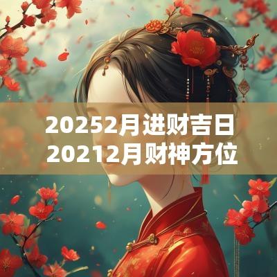 20252月进财吉日 20252月财神方位