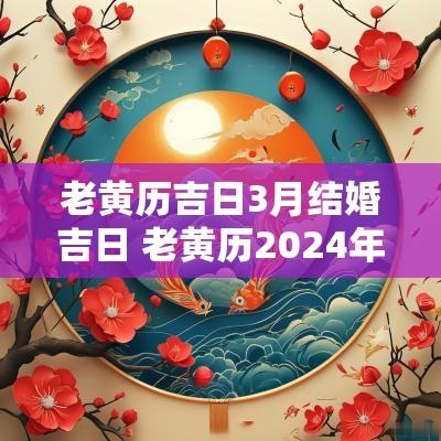 老黄历吉日3月结婚吉日 老黄历2025年3月份黄道吉日