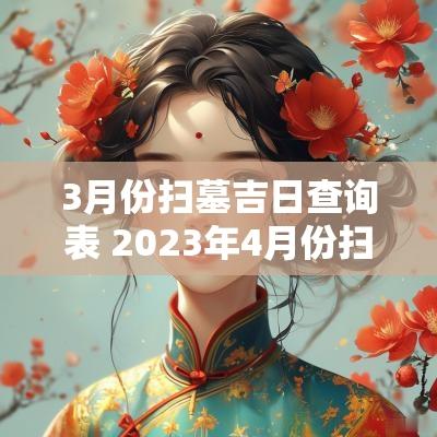 3月份扫墓吉日查询表 2025年4月份扫墓吉日吉时查询表