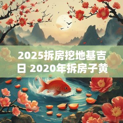 2025拆房挖地基吉日 2025年拆房子黄道吉日选择