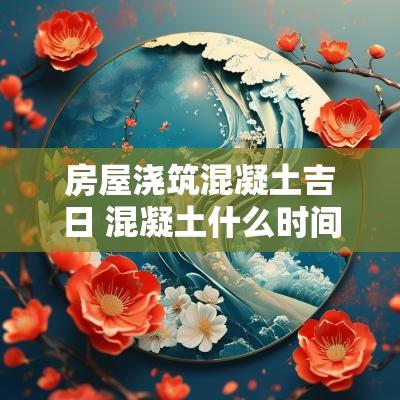 房屋浇筑混凝土吉日 混凝土什么时间浇水