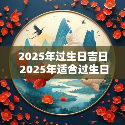 2025年过生日吉日 2025年适合过生日的黄道吉日