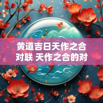黄道吉日天作之合对联 天作之合的对联