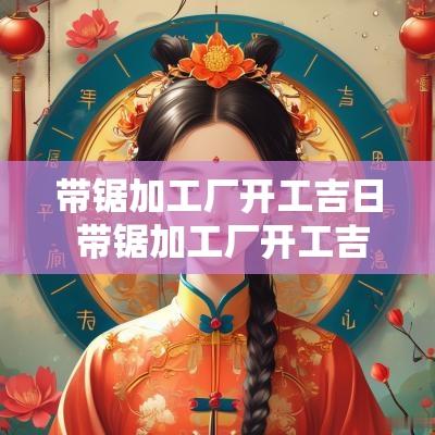 带锯加工厂开工吉日 带锯加工厂开工吉日是哪天