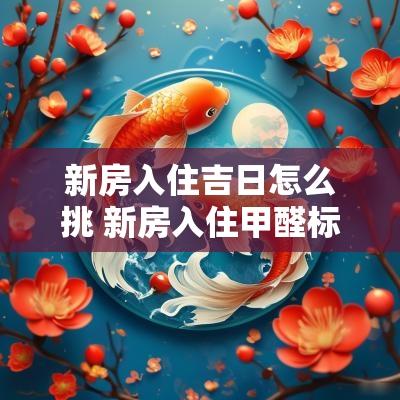 新房入住吉日怎么挑 新房入住甲醛标准
