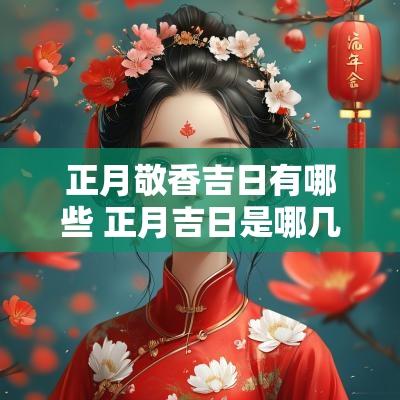 正月敬香吉日有哪些 正月吉日是哪几天